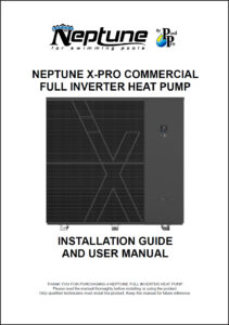 Commercial heat pump user manual cover page